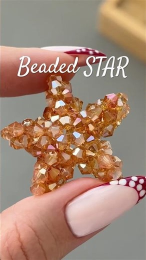 Crystal beads catching light like THIS ✨ #beading #satisfying #diy