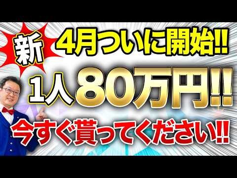 【速報】一人80万円貰える「究極の補助金」が遂に出ました！！個人事業・経営者の方は今すぐ申請してください！！