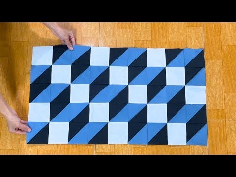 3D Quilt Block | Beginner Quilt Block Tutorial | Easy & Stunning! Free Pattern