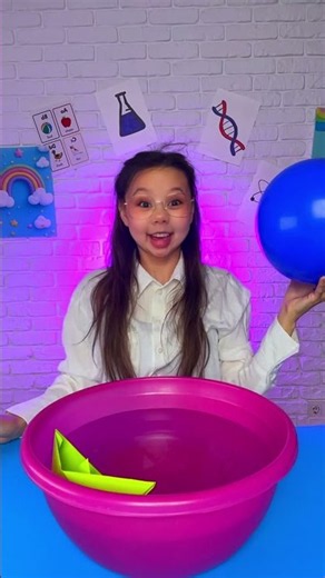 🎈Move a Paper Boat with Balloon! ⛵️ Fun Science Experiment