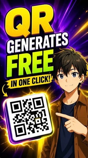 FREE QR Code Generator 🔥 1 Click Mein QR Code Banao! 😱 #shorts