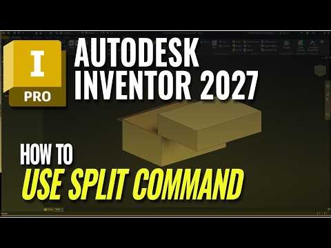 How To Use Split Command In Autodesk Inventor 2027