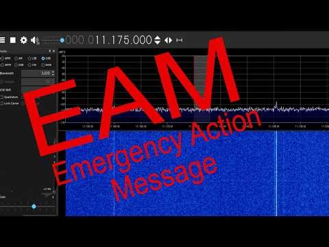 Emergency Action Message (EAM) - HFGCS 8.992 mHz USB - 14:05 UTC - 28APR26