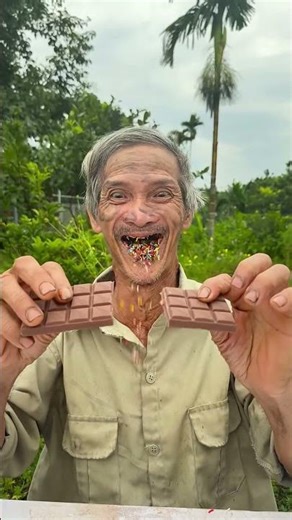 “Chocolate Explosion From Mouth 😂🍫”