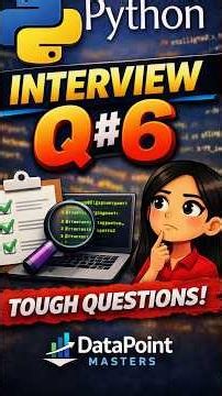 Ace Your Python Interview — Real Questions Explained! #learnsql #databaseconcepts #programming