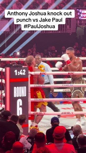 Anthony Joshua Knockout Punch Against Jake Paul
