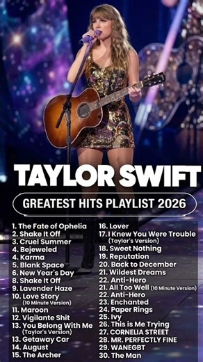 Taylor Swift Songs Playlist 2026 ~ The Best Of Taylor Swift ~ Greatest Hits Full Album 2026