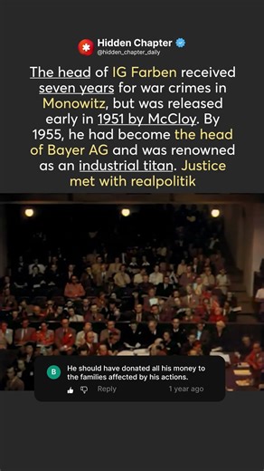 🔬 Fritz ter Meer: From War Crimes Trial to Bayer Boss