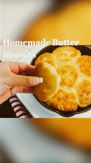 HOMEMADE BUTTER BISCUITS | From Scratch #viralshort #shorts
