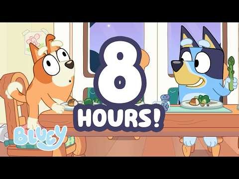 🔴 8 HOUR FULL EPISODES | ﻿Bluey uses her Magic Asparagus Wand!💙🥦 | ﻿Bluey
