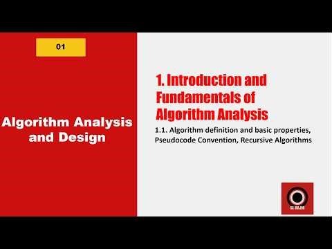 1.1 Introduction and Fundamentals of Algorithm Analysis