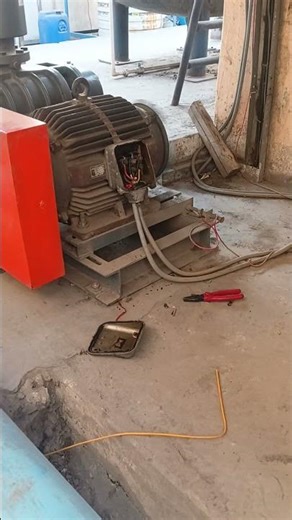 3 phase motor testing #video #electrician #works #shorts