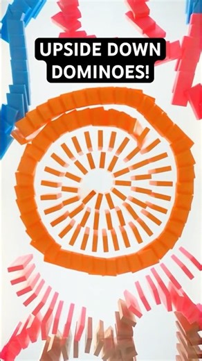 bet you've never seen this angle before (upside down dominoes!)