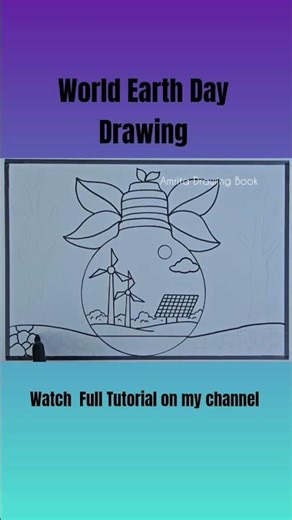 Earth Day Drawing | Earth Day Poster |World Earth Day Drawing |Save Environment Drawing | Save Earth