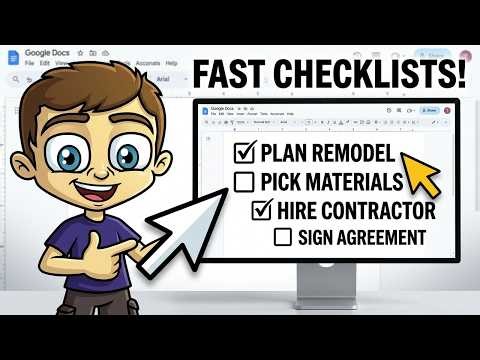Interactive Checklist in Google Docs | Step-by-Step