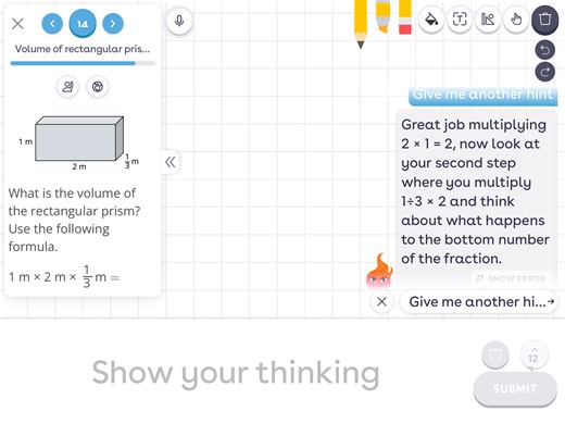 What is the volume of the rectangular prism? Use the following ... | Filo