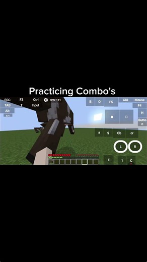 Practicing combo's #minecraft #mlgclutch #minecraftmeme #pvp #combo #viral #views
