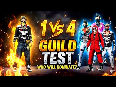 Free Fire Max 1 Vs 4 Guild Test Custom Room with redeem code giveaway