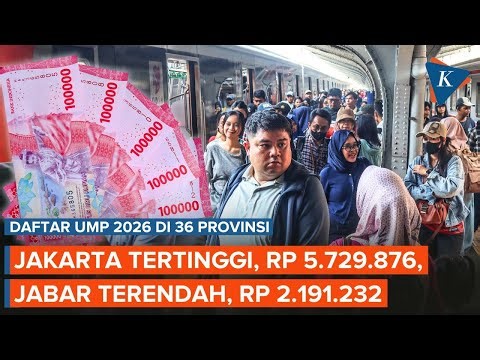 Daftar 36 Provinsi yang Sudah Tetapkan UMP 2026: Jakarta Tertinggi, Jabar Terendah