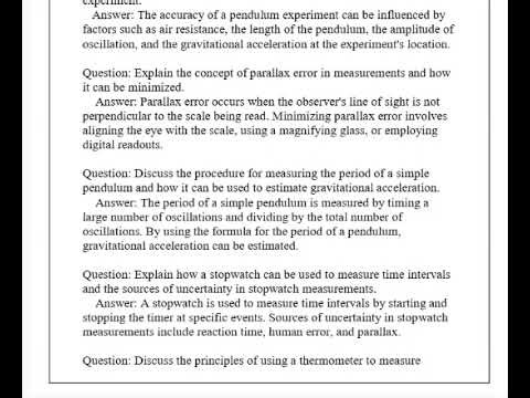 PHYS 4.4.3 DRY LAB Measuring & Estimating Pre - lab Review Exam Q & A 2026