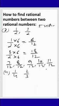 How to Insert Rational Numbers Between Two Numbers | Class 9 Maths Chapter 1 | Number System