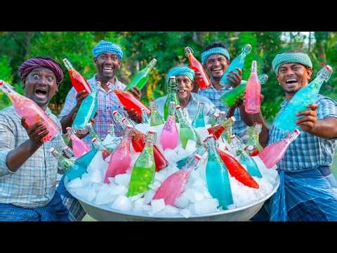 SUMMER COOL DRINK | Natural Healthy Juice Making in Village | Colorful Summer Refreshing Detox Water