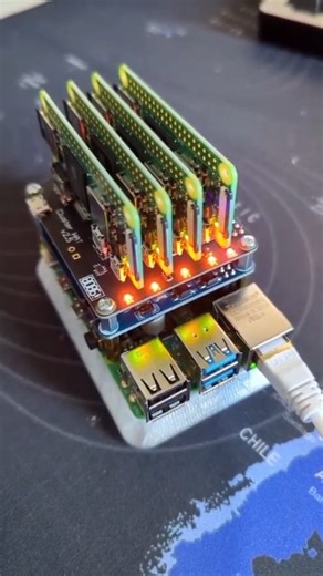 Uptime Lab on Instagram: "Building my new mini-supercomputer :) Raspberry Pi 4 with four Raspberry Pi Zero 2W. PoE powered Based on Cluster HAT Individual Raspberry Pi Zero power controlled via Controller Pi GPIO (I2C) Raspberry Pi Zeros powered via Controller Pi GPIO 3D printed stand Waveshare PoE HAT Satisfying boot sequence at the end! Full part list and STL file are on my blog, article "The Tiny Cluster", link in the profile"