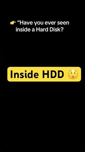 Have you ever seen inside a hard disk? This is where ALL your data lives!”