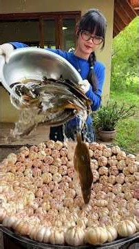 Cooking yummy wash fish with garlic deep fried recipe