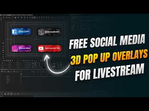 Create Interactive 3D Social Media Popups for Livestreams |WASP3D Xpress + NDI (OBS & vMix Tutorial)