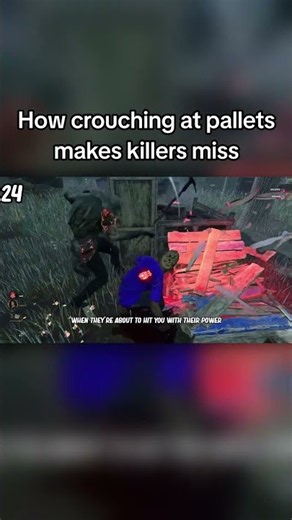 How crouching at pallets makes killers miss in DBD (Tip 24/100)