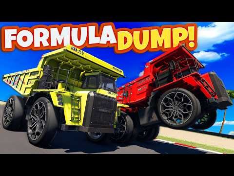 Formula 1 Racing… But We’re in DUMP TRUCKS! (BeamNG Drive)