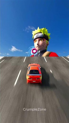 One Try | Supra vs Naruto & Donut Portal #toyota #supra #automobile #nobatidao