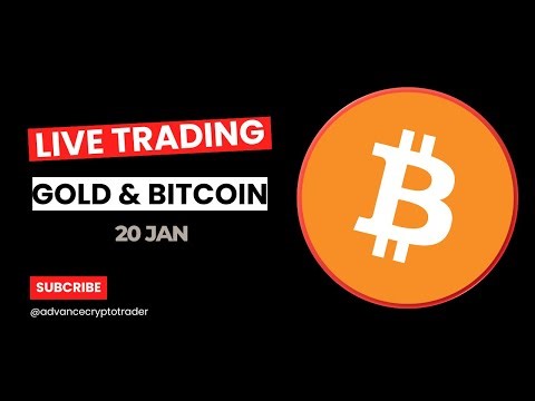 Bitcoin & Gold Live Trading || NY Session Live || 20 JAN || Vivek Yadav
