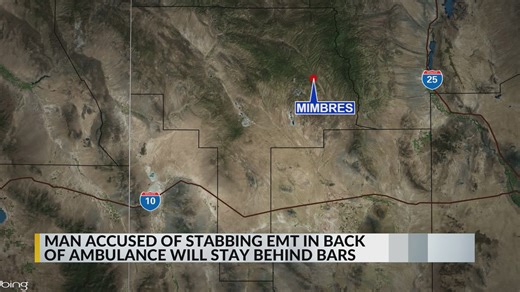 Man accused of stabbing New Mexico EMT to remain in custody