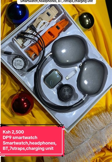 🔥 DP9 Smartwatch Deal – Only Ksh 2,500! 🔥 All-in-one value 💥 ⌚ Smartwatch 🎧 Headphones 📶 Bluetooth | 🔋 Charging Unit 🎨 7 interchangeable straps Style. Tech. Convenience.#CalusAccessorieKenya #GadgetsKE #TechDeals #westsounds#CoolAndCalm