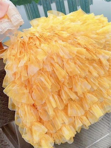 Detachable Sunflower Pet Gown | 2-in-1 Spring & Summer Fairy Look for Your Fur Baby