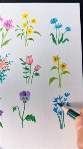 Beautiful flowers 🌺 drawing tutorial 😍🌸 . #easylearning #kidsactivities #drawingideas #artwork #fbreelsvideo | Easy drawing for kids24