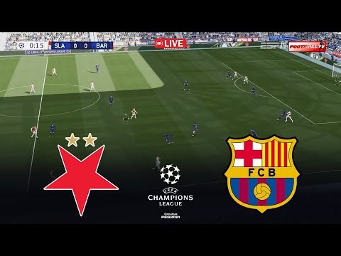 🔴Slavia Praha vs Barcelona - UEFA Champions League 2026 | Pes 21 Gameplay Simulation