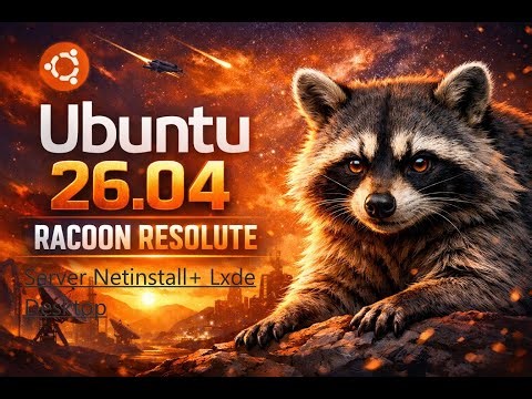 Ubuntu 26.04 Raccon Resolute Server Netinstall + Lxde Desktop