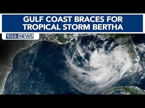 Tropical Storm Bertha threatens Gulf Coast