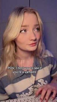 ASMR testing if you’re a vampire Part 1. #asmr #halloweenasmr #vampire #medicalasmr #tingles