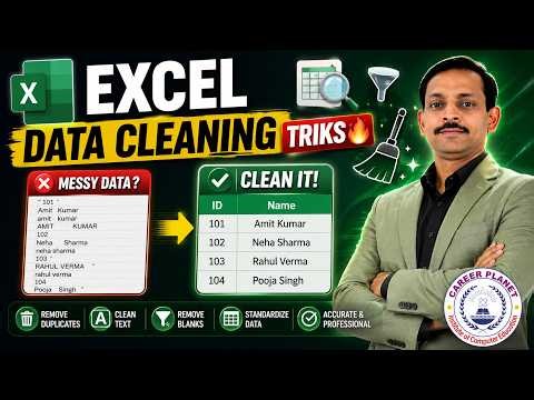 🥇 Advanced Excel Data Cleaning Tricks 🔥 | Clean Messy Data Like a Pro