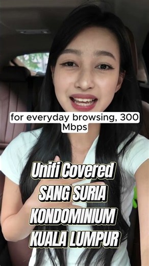 Unifi Covered SANG SURIA KONDOMINIUM KUALA LUMPUR