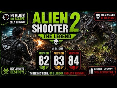 Alien Shooter 2 – The Legend | Mission 82, 83 & 84 Full Gameplay | Ultimate Alien Survival 👽💥