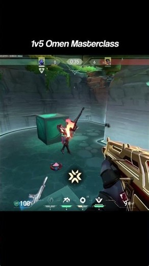 Omen Pulls Off a 500 IQ 1v5 Ace on summit #valorant #valorantclips #valoranthighlights
