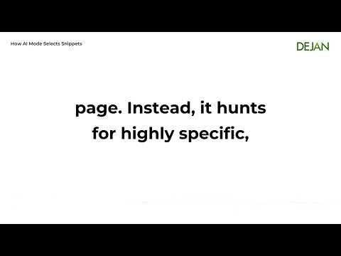How AI Mode Selects Snippets