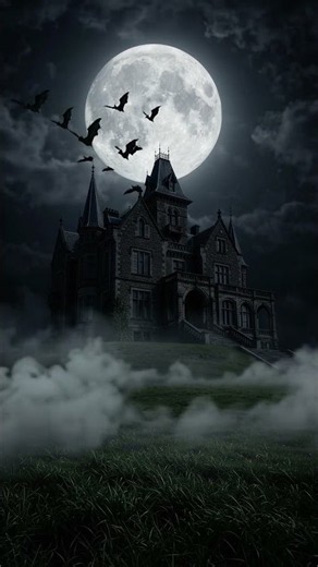 Haunted Mansion on a Stormy Night 🦇 Halloween Ambience 4K