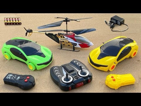 Flying Remote Control RC Helicopter and 3D Light RC Car with a380 Model Airline Unboxing & Testing 😍