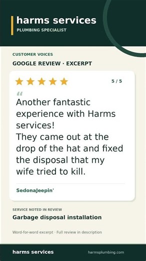 Garbage Disposal Service: A Returning Customer's Review | Harms Services